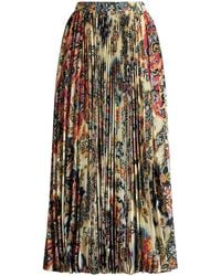 Etro - Printed Midi Skirt - Lyst