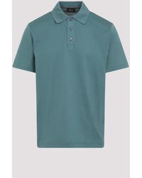 Brioni - Cotton Polo Shirt For Ss25 - Lyst