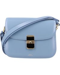 A.P.C. - Mini Foldover Handbag With Goldtone Embellishments - Lyst