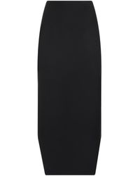 Givenchy - Asymmetric Hem Wool Skirt - Lyst