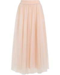 Fabiana Filippi - Tulle Midi Skirt - Lyst