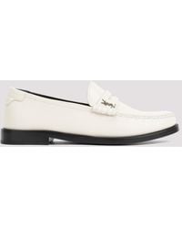 Saint Laurent - Leather Loafers With 2Cm Heel Height For - Lyst