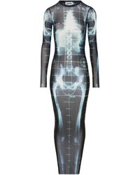 Jean Paul Gaultier - Long Dress With X-Ray Print - Lyst