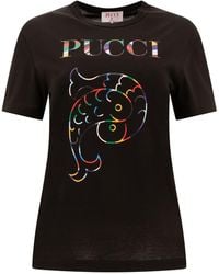 Emilio Pucci T-shirt T-shirt in White | Lyst
