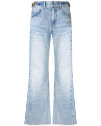 Stella McCartney - Mid-Rise Bootcut Jeans With Side Chain Detail - Lyst