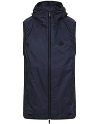 Moncler Dark Fetuque Giubbotto Lightweight Jacket in Blue for Men