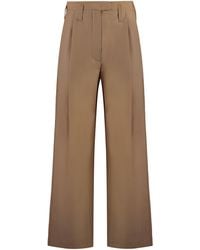 Philosophy Di Lorenzo Serafini - Cotton Blend Trousers - Lyst