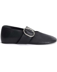 Jil Sander - Leather Ballet Flats - Lyst