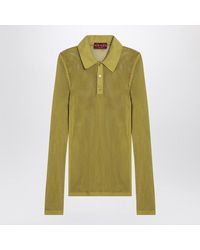 Gucci - Technical Mesh Long-Sleeve Polo Shirt - Lyst