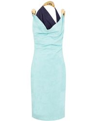 Bottega Veneta - Suede Midi Dress With Metal Detail For - Lyst