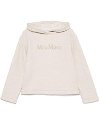 Max Mara - Logo Cotton Hoodie - Lyst
