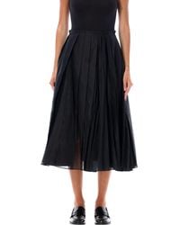 Jil Sander - Organdy Midi Skirt - Lyst