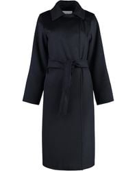 Max Mara - Cashmere Jacket With Coordinated Waist Belt And Back Slit - Lyst