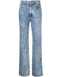 KHAITE - Danielle High-Waisted Straight Jeans - Lyst