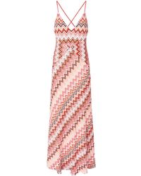 Missoni - Multicolour Vibrant Zigzag Maxi Dress - Lyst