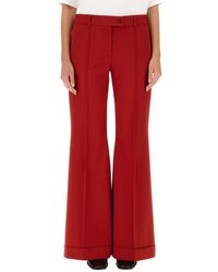 Acne Studios - Wool Blend Pants With Button Closure And Belt Loops For - Lyst