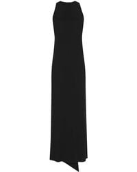 Saint Laurent - Crepe Satin Dress - Lyst