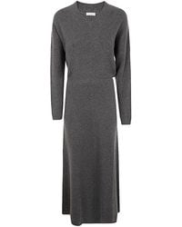Brunello Cucinelli - Diagonal Rib Cashmere Knit Dress - Lyst