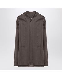 Rick Owens - Dust-Coloured Cotton Shirt - Lyst