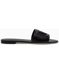 Dolce & Gabbana - Leather Slides - Lyst