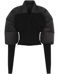Rick Owens - Mini Bodice-Effect Jacket With Exaggerated Cuffs - Lyst
