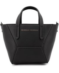 Brunello Cucinelli - Elegant Leather Handbag - Lyst