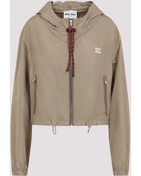 Miu Miu - Lightweight Mini Polyester Jacket For Spring/Summer 2025 - Lyst