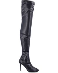 Courreges - Oblique Stretch Thigh Boots - Lyst