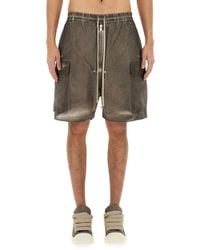 Rick Owens - Mid-Thigh Bermuda Cargo Shorts - Lyst