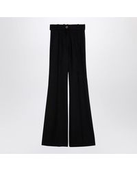 Patou - Wool Blend Bell-Bottom Trousers - Lyst