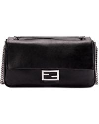 Fendi - Baguette Large Leather Shoulder Bag - Lyst