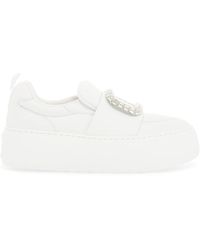Roger Vivier - Viv' Up Soft Nappa Slip-On Sneakers - Lyst