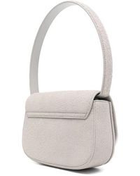 DIESEL - Pebbled Leather Handbag With Handles - Lyst