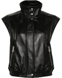 Pinko - Leather Waistcoats - Lyst