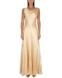 Alberta Ferretti - Elegant Long Dress With Flared Skirt - Lyst