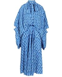 Balenciaga - Printed Dress - Lyst