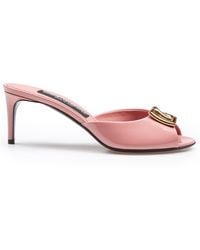 Dolce & Gabbana - Keira Patent Leather Sandal 6Cm Heel For - Lyst