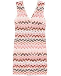 Missoni - Stylish Mini Sleeveless Short Dress - Lyst
