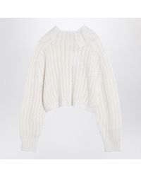 Max Mara - Perforated Wool And Cashmere Sweater - Lyst