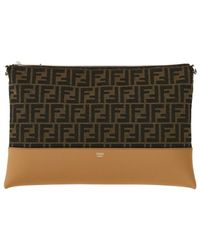 Fendi - Small Ff Mini Clutch Handbag - Lyst