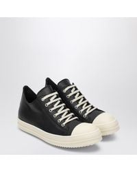 Rick Owens - Low-Top Leather Sneakers With Internal Lift - Lyst