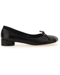 MM6 by Maison Martin Margiela - Leather Tabi Flats - Lyst