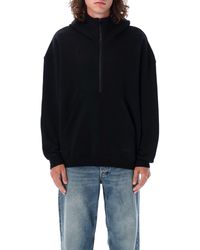 Saint Laurent - Hanorak Logo Fleece - Lyst