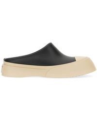 Marni - Pablo Leather Flats For - Lyst
