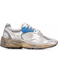 Golden Goose - Running Dad Sneakers With Distressed Star Accents - Lyst