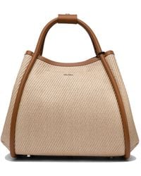 Max Mara - Mini Raffia-Effect Handbag - Lyst