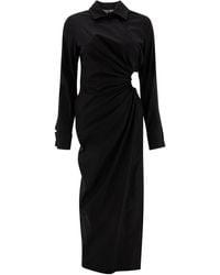 Max Mara - Collared Long Sleeve Mini Shirt Dress - Lyst