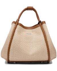 Max Mara - Mini Raffia-Effect Handbag - Lyst