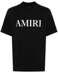 Amiri - Brand-Embellished Crewneck Cotton-Jersey T-Shirt - Lyst
