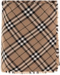 Burberry - Check Wool Blend Mini Kilt - Lyst